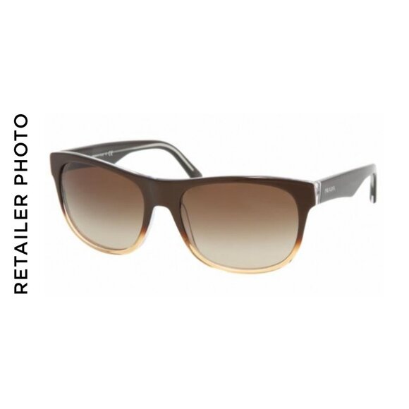 Prada Sunglasses, PR SPR24L Brown Gradient Sunglasses, Pre-owned - Picture 1 of 3